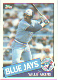 1985 Topps Baseball Cards      436     Willie Aikens